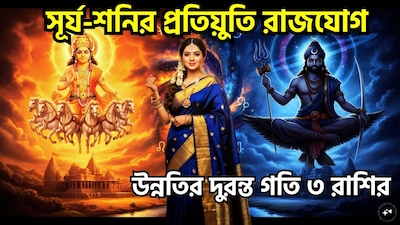 বৈদিক জ্যোতিষশাস্ত্রে গ্রহরাজ সূর্য এবং ন্যায়বিচারের দেবতা শনি অত্যন্ত গুরুত্বপূর্ণ স্থান অধিকার করে আছেন। সূর্যকে যেখানে আত্মা, সম্মান ও শক্তির কারক বা প্রতীক হিসেবে বিবেচনা করা হয়, সেখানে শনি পরিচিত ‘কর্মফলদাতা’ হিসেবে। যখন এই দুই শক্তিশালী গ্রহ একে অপরের মুখোমুখি—অর্থাৎ ১৮০ ডিগ্রি দূরত্বে—অবস্থান করে, তখন অত্যন্ত প্রভাবশালী ‘প্রতিয়ুতি যোগ’ (opposition aspect) গঠিত হয়। ছবি সৌজন্যে এআই ৷