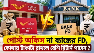 পোস্ট অফিস TD না ব্যাঙ্ক FD, কোথায় বেশি সুদ?