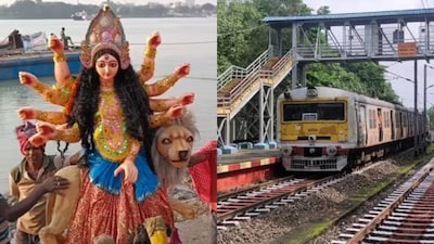 প্রতিমা বিসর্জনের জেরে ৬ দিন চক্ররেলে কাটছাঁট