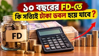 ১০ বছরের FD-তে কি সত্যিই টাকা ডবল হবে?