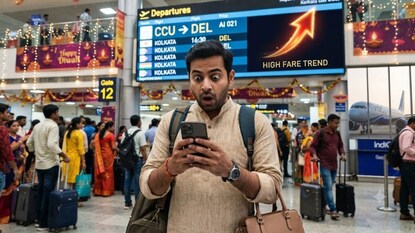 দীপাবলির মরসুমে বিমান ভাড়ায় কার্যত আগুন, AI Image