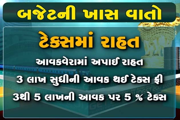 બજેટ 2017માં દોડી વિકાસની રેલ, મળી ટેક્સમાં રાહત અને ખેતરમાં થશે રૂપિયાની ખેતી, યુવાઓ માટે શિક્ષણ અને રોજગારની ઉપલબ્ધિઓ સહિત વિવિધ ક્ષેત્રે શું છે મહત્વની જાહેરાત, જાણો બજેટ 2017માં દોડી વિકાસની રેલ, મળી ટેક્સમાં રાહત અને ખેતરમાં થશે રૂપિયાની ખેતી, યુવાઓ માટે શિક્ષણ અને રોજગારની ઉપલબ્ધિઓ સહિત વિવિધ ક્ષેત્રે શું છે મહત્વની જાહેરાત, જાણો