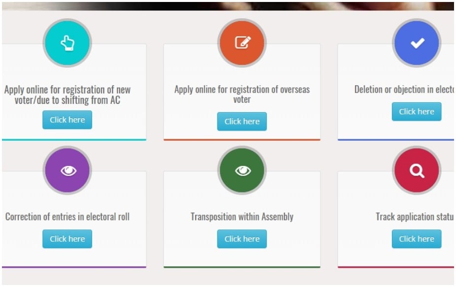 1 - National Voter Services Portal website પર જાઓ. પછી Correction of entries in electoral roll પર ક્લિક કરો. ડ્રોપ ડાઉન મેન્યુમાં પોતાની ભાષા પસંદ કરો અને જરૂરી જાણકારી જેમ કે રાજ્ય અને વિધાનસભા વિસ્તાર અથવા લોકસભા વિસ્તાર ભરો. 1 - National Voter Services Portal website પર જાઓ. પછી Correction of entries in electoral roll પર ક્લિક કરો. ડ્રોપ ડાઉન મેન્યુમાં પોતાની ભાષા પસંદ કરો અને જરૂરી જાણકારી જેમ કે રાજ્ય અને વિધાનસભા વિસ્તાર અથવા લોકસભા વિસ્તાર ભરો.
