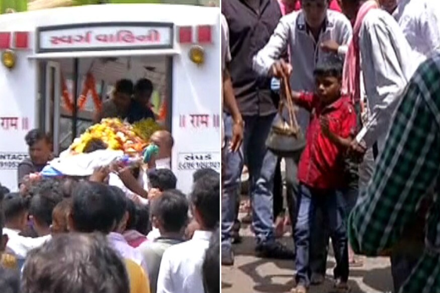 રવિવારે ખેડા જીલ્લામાં આવેલી વાત્રક નદીમાં ગણેશ વિસર્જન દરમ્યાન અમદાવાદના પાંચ યુવાનો ડૂબ્યા હતા. અમદાવાદથી કઠલાલની વાત્રક નદીમાં ગણેશ વિસર્જન કરવા માટે યુવાનો ગયા હતા, આ દરમ્યાન નદીના પ્રવાહમાં પાંચ યુવાનો તણાયા હતા. ઘટના બાદ સોમવારે પાંચેય યુવકોની સરસપુરમાં અંતિમયાત્રા નિકળી હતી. રવિવારે ખેડા જીલ્લામાં આવેલી વાત્રક નદીમાં ગણેશ વિસર્જન દરમ્યાન અમદાવાદના પાંચ યુવાનો ડૂબ્યા હતા. અમદાવાદથી કઠલાલની વાત્રક નદીમાં ગણેશ વિસર્જન કરવા માટે યુવાનો ગયા હતા, આ દરમ્યાન નદીના પ્રવાહમાં પાંચ યુવાનો તણાયા હતા. ઘટના બાદ સોમવારે પાંચેય યુવકોની સરસપુરમાં અંતિમયાત્રા નિકળી હતી.