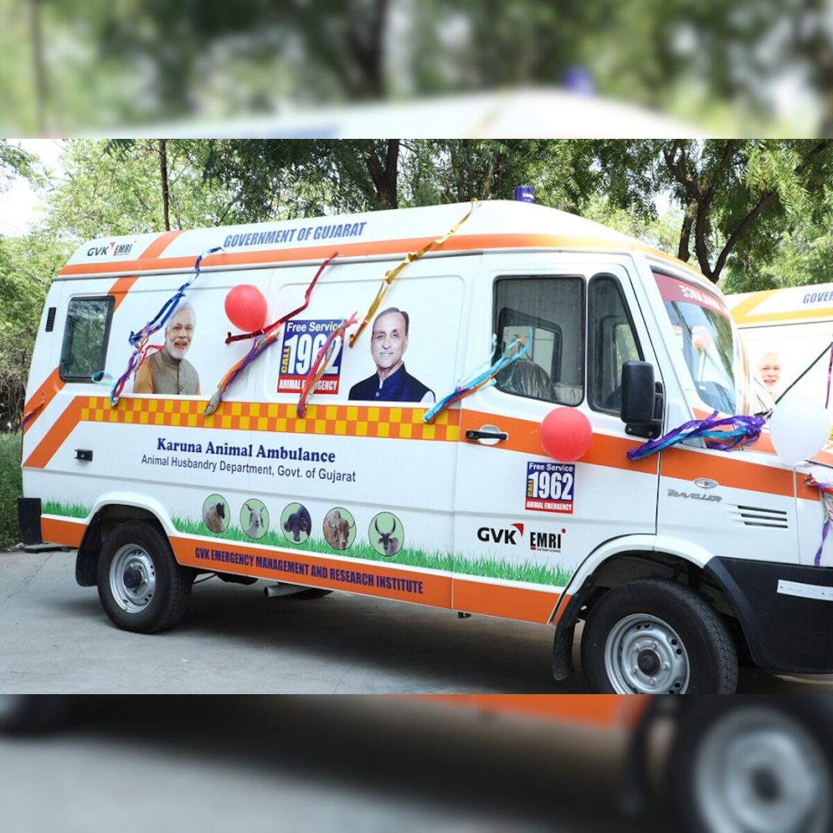 Chief Minister Vijay Rupani will start 'Karuna Animal Ambulance-1962' in 26  districts of the Gujrat state – News18 Gujarati