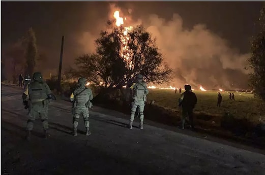 મેક્સિકો: પાઇપલાઇનમાંથી પેટ્રોલ ચોરતા સમયે આગ લાગી 21 લોકો ભડથુ થઈ ગયા