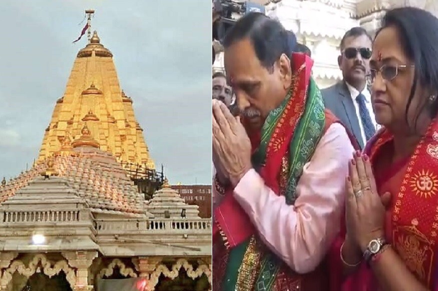 રાજ્યનાં મુખ્યમંત્રી વિજય રૂપાણી આજે યાત્રાધામ અંબાજીની મુલાકાતે હતા. જ્યાં મુખ્યમંત્રી સાથે તેમના પત્ની અંજબીબેન પણ હાજર રહીને પુજા અર્ચના કરીને કપુર આરતી કરી હતી. નોંધનીય છે કે ગુજરાતનાં મુ઼ખ્યમંત્રી આવતી કાલે બનાસકાંઠાનાં પાલનપુર ખાતે રાજ્ય કક્ષાના નાં પ્રજાસત્તાક દિનની ઉજવણી કરવાનાં છે. તે પુર્વે આજે તેઓ યાત્રાધામ અંબાજી ની મુલાકાત લઇ માં અંબા નાં નીજ મંદિર માં પુજા અર્ચન કપુર આરતી કરી આશીર્વાદ મેળવ્યા હતા ને નીજ મંદિર માં કપુર આરતી પણ કરી હતી. રાજ્યનાં મુખ્યમંત્રી વિજય રૂપાણી આજે યાત્રાધામ અંબાજીની મુલાકાતે હતા. જ્યાં મુખ્યમંત્રી સાથે તેમના પત્ની અંજબીબેન પણ હાજર રહીને પુજા અર્ચના કરીને કપુર આરતી કરી હતી. નોંધનીય છે કે ગુજરાતનાં મુ઼ખ્યમંત્રી આવતી કાલે બનાસકાંઠાનાં પાલનપુર ખાતે રાજ્ય કક્ષાના નાં પ્રજાસત્તાક દિનની ઉજવણી કરવાનાં છે. તે પુર્વે આજે તેઓ યાત્રાધામ અંબાજી ની મુલાકાત લઇ માં અંબા નાં નીજ મંદિર માં પુજા અર્ચન કપુર આરતી કરી આશીર્વાદ મેળવ્યા હતા ને નીજ મંદિર માં કપુર આરતી પણ કરી હતી.