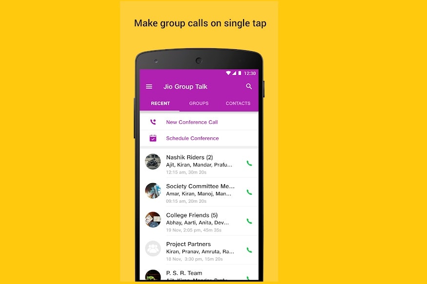 'Jio Group Talk'ને એન્ડ્રોઇડ અને iOS બંને યૂઝર્સ ઉપયોગ કરી શકે છે. એપને ડાઉનલોડ કર્યા બાદ યૂઝર્સને પોતાના જિયો નંબર એન્ટર કરવો પડશે. ત્યારબાદ તેમને એક ઓટીપી મળશે જેને નાખીને રજિસ્ટ્રેશન કરવું પડશે. રજિસ્ટ્રેશન પૂરું થયા બાદ જિયો યૂઝર એપનો ઉપયોગ કરી શકશે. તેનો ઉપયોગ કરતાં પહેલા સુનિશ્ચિત કરી લો કે આપનું જિયો સિમ ઓન છે અને એસએમએસ અને કોલિંગ સુવિધા પ્રયોગમાં છે. 'Jio Group Talk'ને એન્ડ્રોઇડ અને iOS બંને યૂઝર્સ ઉપયોગ કરી શકે છે. એપને ડાઉનલોડ કર્યા બાદ યૂઝર્સને પોતાના જિયો નંબર એન્ટર કરવો પડશે. ત્યારબાદ તેમને એક ઓટીપી મળશે જેને નાખીને રજિસ્ટ્રેશન કરવું પડશે. રજિસ્ટ્રેશન પૂરું થયા બાદ જિયો યૂઝર એપનો ઉપયોગ કરી શકશે. તેનો ઉપયોગ કરતાં પહેલા સુનિશ્ચિત કરી લો કે આપનું જિયો સિમ ઓન છે અને એસએમએસ અને કોલિંગ સુવિધા પ્રયોગમાં છે.