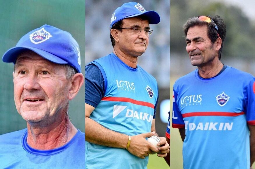 દિલ્હી કેપિટલ્સે પોતાના કોચિંગ સ્ટાફની ફેસ એપ તસવીરો શેર કરી છે. આ તસવીરોમાં પૂર્વ ઓસ્ટ્રેલિયન કેપ્ટન રિકી પોન્ટિંગ, સૌરવ ગાંગુલી અને મોહમ્મદ કૈફ જોવા મળે છે. (twitter) દિલ્હી કેપિટલ્સે પોતાના કોચિંગ સ્ટાફની ફેસ એપ તસવીરો શેર કરી છે. આ તસવીરોમાં પૂર્વ ઓસ્ટ્રેલિયન કેપ્ટન રિકી પોન્ટિંગ, સૌરવ ગાંગુલી અને મોહમ્મદ કૈફ જોવા મળે છે. (twitter)