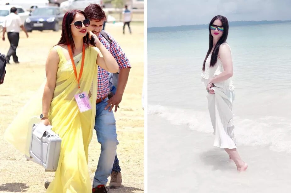 લોકસભા ચૂંટણી 2019 દરમિયાન પીળી સાડીવાળી એક મહિલા ઓફિસરની તસવીર સોશિયલ મીડિયા પર ખૂબ વાયરલ થઈ હતી. લોકસભા ચૂંટણી 2019 દરમિયાન પીળી સાડીવાળી એક મહિલા ઓફિસરની તસવીર સોશિયલ મીડિયા પર ખૂબ વાયરલ થઈ હતી.