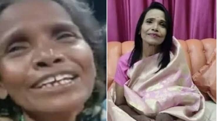 લોકોએ કહ્યું મેકઅપ આર્ટિસ્ટ 2020 નો ઑસ્કાર મળે છે. તેનો મેકઅપ તેના સ્કીનના કલર કરતા વધારે લાઇટ છે. હાલમાં મનોરંજનની દુનિયામાં રાનૂ મંડલ એક ચર્ચાનો વિષય બની ગઇ છે. તેણે હિમેશ રેશમિયા સાથે એક ગીત પણ ગાયું છે. રાનૂ મંડલને અનેક જાહેર કાર્યક્રમોમાં પણ જોવા મળી છે. લોકોએ કહ્યું મેકઅપ આર્ટિસ્ટ 2020 નો ઑસ્કાર મળે છે. તેનો મેકઅપ તેના સ્કીનના કલર કરતા વધારે લાઇટ છે. હાલમાં મનોરંજનની દુનિયામાં રાનૂ મંડલ એક ચર્ચાનો વિષય બની ગઇ છે. તેણે હિમેશ રેશમિયા સાથે એક ગીત પણ ગાયું છે. રાનૂ મંડલને અનેક જાહેર કાર્યક્રમોમાં પણ જોવા મળી છે.