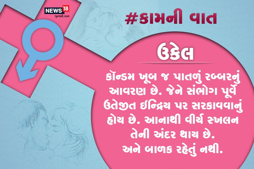કૉન્ડમ ખૂબ જ પાતળું રબ્બરનું આવરણ છે. જેને સંભોગ પૂર્વે ઉતેજીત ઇન્દ્રિય પર સરકાવવાનું હોય છે. આનાથી વીર્ય સ્ખલન તેની અંદર થાય છે. અને બાળક રહેતું નથી. કૉન્ડમ ખૂબ જ પાતળું રબ્બરનું આવરણ છે. જેને સંભોગ પૂર્વે ઉતેજીત ઇન્દ્રિય પર સરકાવવાનું હોય છે. આનાથી વીર્ય સ્ખલન તેની અંદર થાય છે. અને બાળક રહેતું નથી.