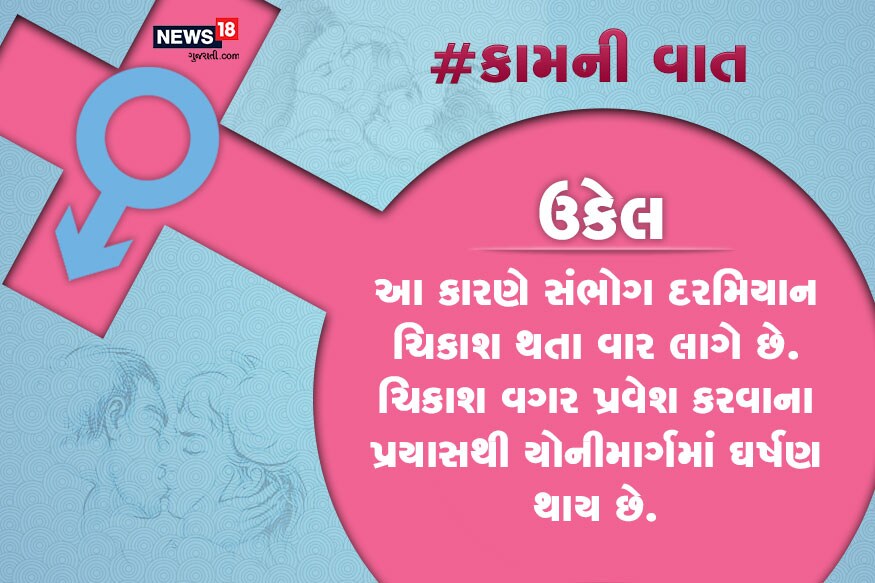 આ કારણે સંભોગ દરમિયાન ચિકાશ થતા વાર લાગે છે. ચિકાશ વગર પ્રવેશ કરવાના પ્રયાસથી યોનીમાર્ગમાં ઘર્ષણ થાય છે. આ કારણે સંભોગ દરમિયાન ચિકાશ થતા વાર લાગે છે. ચિકાશ વગર પ્રવેશ કરવાના પ્રયાસથી યોનીમાર્ગમાં ઘર્ષણ થાય છે.
