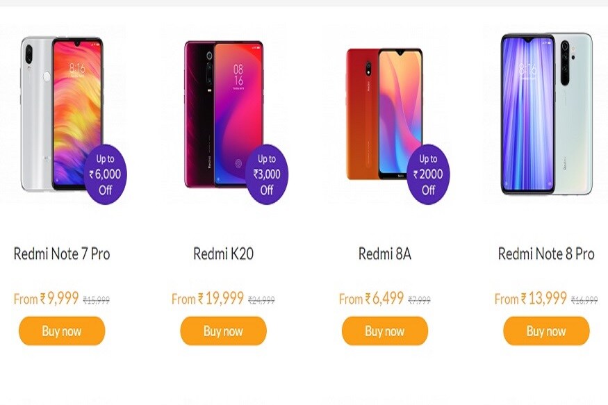 Redmi Note 8 Pro:- શિયોમીના રેડમી નોટ સિરિઝના ફોન Redmi Note 8 Proને ખૂબ જ સસ્તામાં ખરીદવાની તક આપવામાં આવી રહી છે. જેની ઓફિશિયલ કિંમત 16,999 રૂપિયા છે જ્યારે તમે Mi Super Sale 2020માં Redmi note 8 proને 3,000 રૂપિયાની છૂટ સાથે 13,999 રૂપિયામાં ખરીદી શકશો. આ ફોનમાં 6GB રેમ અને 64 GB ઈન્ટરનલ સ્ટોરેજ આપવામાં આવ્યું છે. Redmi Note 8 Pro:- શિયોમીના રેડમી નોટ સિરિઝના ફોન Redmi Note 8 Proને ખૂબ જ સસ્તામાં ખરીદવાની તક આપવામાં આવી રહી છે. જેની ઓફિશિયલ કિંમત 16,999 રૂપિયા છે જ્યારે તમે Mi Super Sale 2020માં Redmi note 8 proને 3,000 રૂપિયાની છૂટ સાથે 13,999 રૂપિયામાં ખરીદી શકશો. આ ફોનમાં 6GB રેમ અને 64 GB ઈન્ટરનલ સ્ટોરેજ આપવામાં આવ્યું છે.