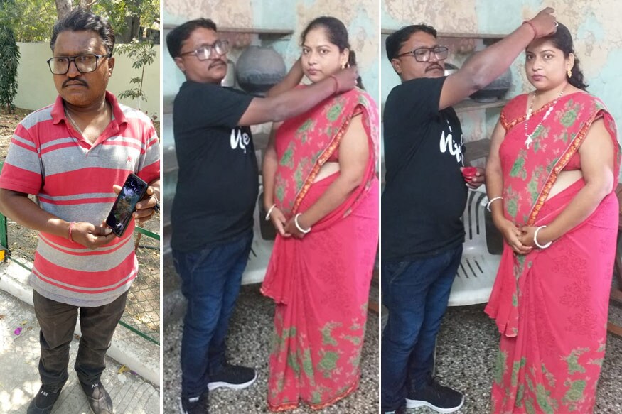 બીજી તારીખે સવારે ગૌશાળામાં જ બંનેના ફૂલહાર કરી લગ્નવિધિ પૂરી કરવામાં આવી હતી. લગ્ન બાદ યુવતી, ધનજીભાઇ અને તેની સાથેના લોકો રાજકોટ આવવા નાસિકથી કારમાં રવાના થયા હતા અને ત્રીજી તારીખે સવારે સાત વાગ્યે રાજકોટના નિવાસ સ્થાને પહોંચ્યા હતા. ધનજીભાઇના માતાએ નવવધૂને પોંખ્યા હતા અને ગૃહપ્રવેશ કરાવ્યો હતો. બીજી તારીખે સવારે ગૌશાળામાં જ બંનેના ફૂલહાર કરી લગ્નવિધિ પૂરી કરવામાં આવી હતી. લગ્ન બાદ યુવતી, ધનજીભાઇ અને તેની સાથેના લોકો રાજકોટ આવવા નાસિકથી કારમાં રવાના થયા હતા અને ત્રીજી તારીખે સવારે સાત વાગ્યે રાજકોટના નિવાસ સ્થાને પહોંચ્યા હતા. ધનજીભાઇના માતાએ નવવધૂને પોંખ્યા હતા અને ગૃહપ્રવેશ કરાવ્યો હતો.