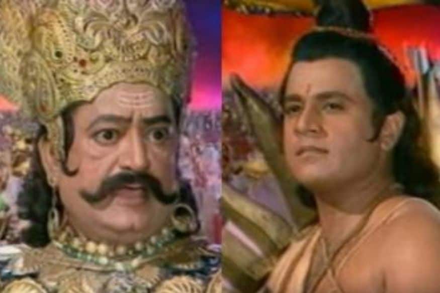 કોરોનાવાયરસને કારણે કરાયેલા લૉકડાઉન બાદ રામાયણ ફરીથી દૂરદર્શન પરત પ્રસારિત થઈ રહી છે. આ ધાર્મિક સીરિયલે ટીવી દુનિયાને હચમચાવી નાખી. 80ના દાયકાની રામાનંદ સાગરની સીરિયલ રામાયણ (Ramayan) એ આજકાલ ટીઆરપીના તમામ રેકોર્ડ તોડી નાખ્યા છે. લોકો રામાયણને અપાર પ્રેમ આપી રહ્યા છે. 18 એપ્રિલના રોજ બતાવેલા એપિસોડમાં, રામે સીરિયલમાં રાવણનો વધ કર્યો હતો જેમાં ભગવાન રામે રાવણને મારી નાખતાંની સાથે જ ટ્વિટર ટ્રેન્ડ શરૂ થયો હતો.. જો કે, આ દરમિયાન, સીરિયલના રામ અને રાવણ એટલે કે અરુણ ગોવિલ (Arun govil) અને અરવિંદ ત્રિવેદી (Arivnd Trivedi) નો ફોટો એકદમ વાયરલ થઈ રહ્યો છે, જેમાં તે બંને તેમની મિત્રતા જોવા મળે છે. કોરોનાવાયરસને કારણે કરાયેલા લૉકડાઉન બાદ રામાયણ ફરીથી દૂરદર્શન પરત પ્રસારિત થઈ રહી છે. આ ધાર્મિક સીરિયલે ટીવી દુનિયાને હચમચાવી નાખી. 80ના દાયકાની રામાનંદ સાગરની સીરિયલ રામાયણ (Ramayan) એ આજકાલ ટીઆરપીના તમામ રેકોર્ડ તોડી નાખ્યા છે. લોકો રામાયણને અપાર પ્રેમ આપી રહ્યા છે. 18 એપ્રિલના રોજ બતાવેલા એપિસોડમાં, રામે સીરિયલમાં રાવણનો વધ કર્યો હતો જેમાં ભગવાન રામે રાવણને મારી નાખતાંની સાથે જ ટ્વિટર ટ્રેન્ડ શરૂ થયો હતો.. જો કે, આ દરમિયાન, સીરિયલના રામ અને રાવણ એટલે કે અરુણ ગોવિલ (Arun govil) અને અરવિંદ ત્રિવેદી (Arivnd Trivedi) નો ફોટો એકદમ વાયરલ થઈ રહ્યો છે, જેમાં તે બંને તેમની મિત્રતા જોવા મળે છે.