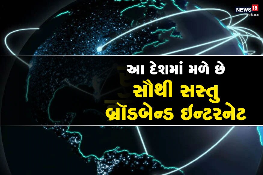 હાલ કોરોના મહામારીના કારણે દુનિયાભરના લોકો મોટી સંખ્યામાં વર્ક ફોર્મ હોમ કરે છે. જો કે આમ કરવા માટે તેમને સારી સ્પીડ વાળું ઇન્ટરનેટ હોવું ખૂબ જરૂરી છે. પણ ઇન્ટરનેટના ભાવ તમને જો ભારતમાં વધારે લાગતા હોય તો જુઓ દુનિયાભરમાં શું છે બ્રોડબેન્ડ ઇન્ટનેટના ભાવ? અને કયા દેશો તમને સૌથી સસ્તુ અને મોંઘું ઇન્ટરનેટ આપે છે. આ તમામ માહિતી વિગતવાર જાણો. હાલ કોરોના મહામારીના કારણે દુનિયાભરના લોકો મોટી સંખ્યામાં વર્ક ફોર્મ હોમ કરે છે. જો કે આમ કરવા માટે તેમને સારી સ્પીડ વાળું ઇન્ટરનેટ હોવું ખૂબ જરૂરી છે. પણ ઇન્ટરનેટના ભાવ તમને જો ભારતમાં વધારે લાગતા હોય તો જુઓ દુનિયાભરમાં શું છે બ્રોડબેન્ડ ઇન્ટનેટના ભાવ? અને કયા દેશો તમને સૌથી સસ્તુ અને મોંઘું ઇન્ટરનેટ આપે છે. આ તમામ માહિતી વિગતવાર જાણો.