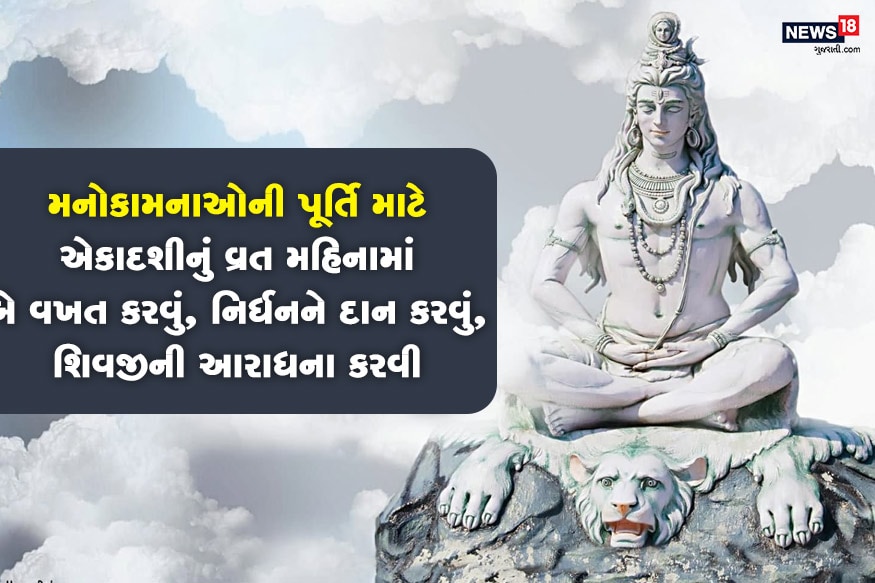 દુનિયામાં સૌથી મહત્વપૂર્ણ અને શુભ ફળદાયી વ્રત છે એકાદશી વ્રત. આ દર મહિને બે વખત આવે છે. શુક્લ પક્ષમાં અને બંને અગીયારસ કરવી ઉત્તમ હોય છે. આ દિવસે શુદ્ધરૂપથી જલાહાર લેવો જોઈએ, નિર્જળ રહી શકતા હોય તો અદભૂત પરિણામ મળે. આ દિવસે પોતાના ઈષ્ટદેવ અથવા વિષ્ણ ભગવાન અને શિવજીની આરાધના કરવી જોઈએ. જો ચારે વેળા આરાધના કરવામાં આવે તો કોઈ પણ મનોકામના પૂરી કરી શકાય છે. અગામી દિવસે સવારે સમ્પૂર્ણ ભોજનનું કોઈ નિર્ધનને દાન કરી અથવા લીંબુ પાણી પીને ઉપવાસ સમાપ્ત કરો. દુનિયામાં સૌથી મહત્વપૂર્ણ અને શુભ ફળદાયી વ્રત છે એકાદશી વ્રત. આ દર મહિને બે વખત આવે છે. શુક્લ પક્ષમાં અને બંને અગીયારસ કરવી ઉત્તમ હોય છે. આ દિવસે શુદ્ધરૂપથી જલાહાર લેવો જોઈએ, નિર્જળ રહી શકતા હોય તો અદભૂત પરિણામ મળે. આ દિવસે પોતાના ઈષ્ટદેવ અથવા વિષ્ણ ભગવાન અને શિવજીની આરાધના કરવી જોઈએ. જો ચારે વેળા આરાધના કરવામાં આવે તો કોઈ પણ મનોકામના પૂરી કરી શકાય છે. અગામી દિવસે સવારે સમ્પૂર્ણ ભોજનનું કોઈ નિર્ધનને દાન કરી અથવા લીંબુ પાણી પીને ઉપવાસ સમાપ્ત કરો.
