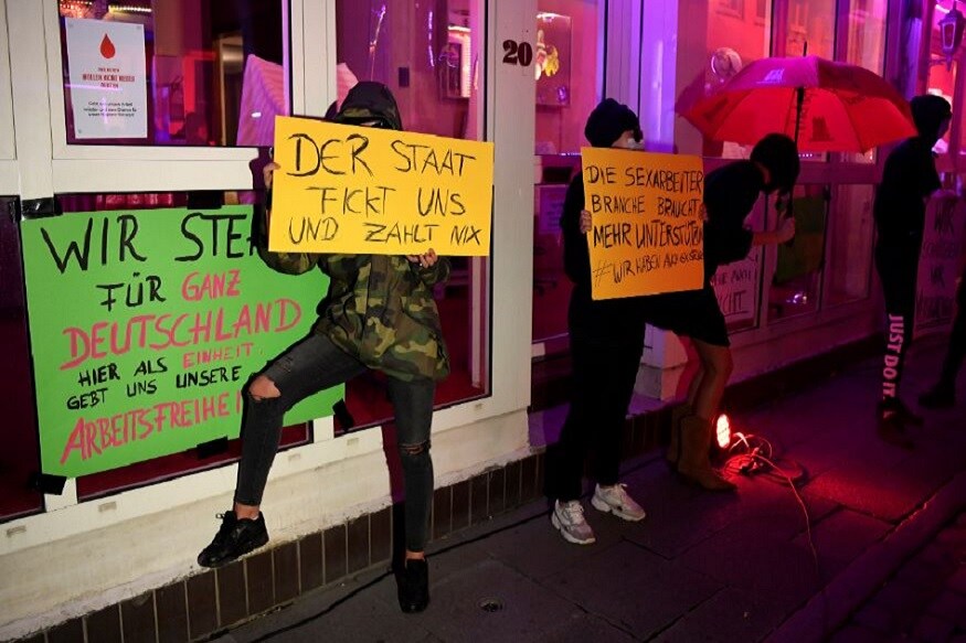 Sex Workers Protest Demanding The Reopening Of Brothels In Germany Ap ...