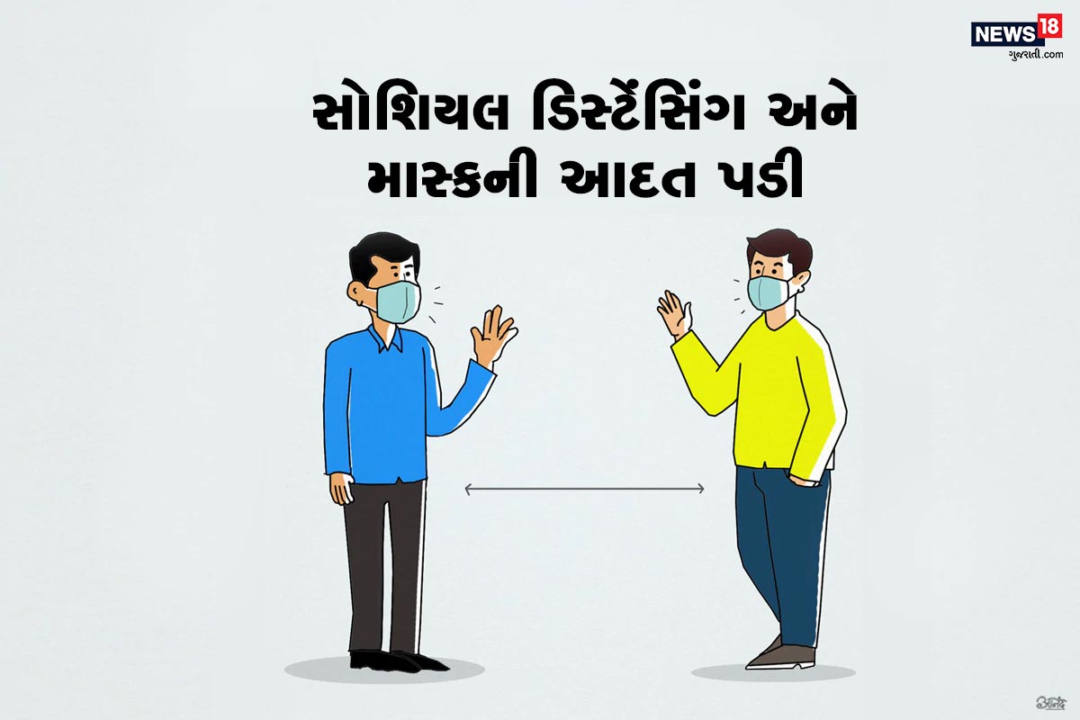 કોરોનાના કારણે લોકો બહાર નીકળતી વખતે હવે સોશિયલ ડિસ્ટેંસિંગ ફોલો કરી રહ્યા છે. સાથે જ તે બહાર જતી વખતે માસ્ક પહેરી રહ્યા છે. કોરોનાના કારણે લોકો બહાર નીકળતી વખતે હવે સોશિયલ ડિસ્ટેંસિંગ ફોલો કરી રહ્યા છે. સાથે જ તે બહાર જતી વખતે માસ્ક પહેરી રહ્યા છે.