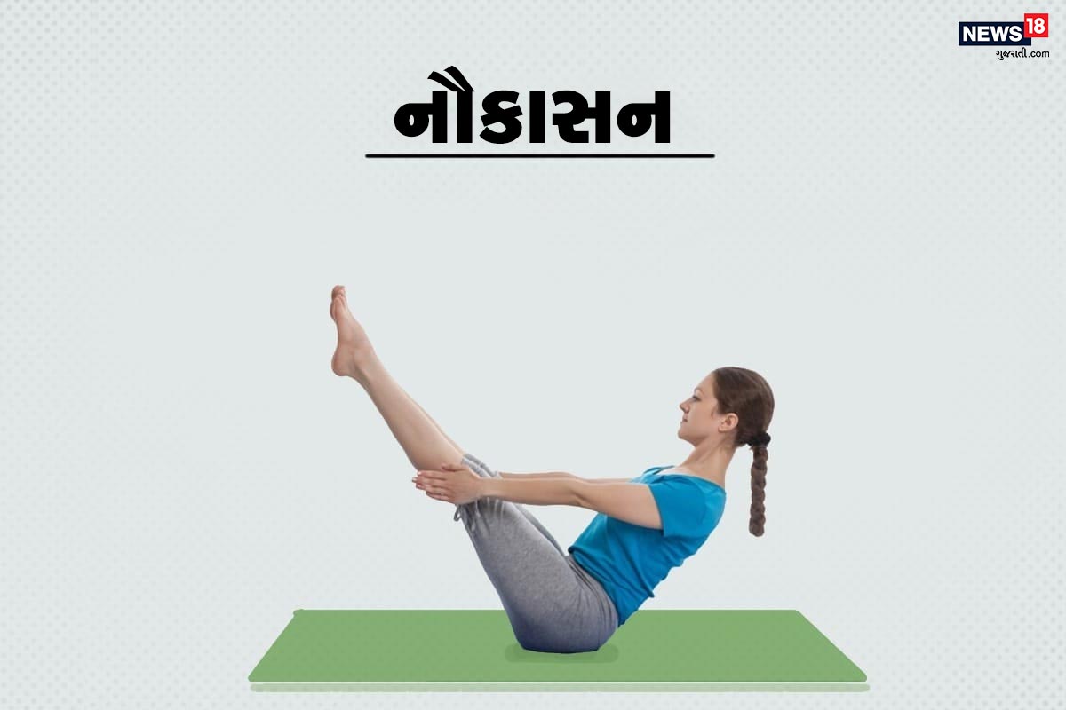 નૌકાસન- આ યોગસન કરવામાં પીઠના બળે સુઇ જાવ. બંને પગને સાથે જોડીને પોતાના હાથ શરીરને ઉપરની તરફ ખેંચીને ચિત્રમાં બતાવ્યું છે કે સ્થિતિમાં આવો. શ્વાસ છોડી આ સ્થિતિમાં રહેવાનો પ્રયાસ કરો. અને ફરી પીઠના બળે સુઇ જાવ. 6-6 ત્રણ સેટ આ રીતે કરો. નૌકાસન- આ યોગસન કરવામાં પીઠના બળે સુઇ જાવ. બંને પગને સાથે જોડીને પોતાના હાથ શરીરને ઉપરની તરફ ખેંચીને ચિત્રમાં બતાવ્યું છે કે સ્થિતિમાં આવો. શ્વાસ છોડી આ સ્થિતિમાં રહેવાનો પ્રયાસ કરો. અને ફરી પીઠના બળે સુઇ જાવ. 6-6 ત્રણ સેટ આ રીતે કરો.
