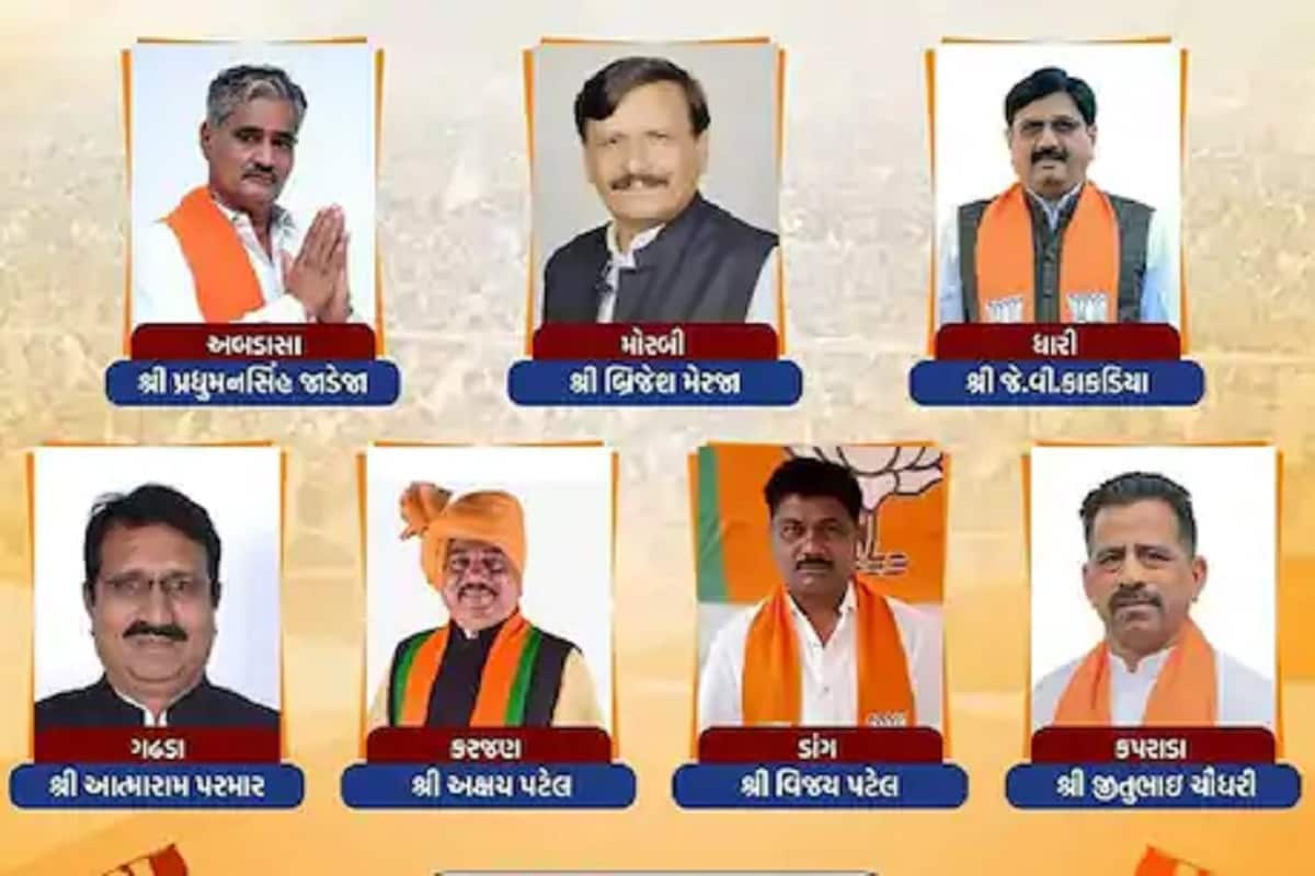 આ બાજુ ભાજપે રાજ્યસભાની ચૂંટણી દરમિયાન કોંગ્રેસનો હાથ છોડી ભાજપનો કમળ પકડનાર પાંચ કોંગ્રેસી પૂર્વ ધારાસભ્યોને ભાજપે ટિકિટ આપી છે, જેમાં અબડાસા બેઠક પર પ્રદ્યુમનસિંહ જાડેજા મોરબી બેઠક પર બ્રિજેશ મેરજા, ધારી બેઠક પર જેવી કાકડિયા, કરજણ બેઠક પર અક્ષય પટેલ, કપરાડા બેઠક પર જીતુ ચૌધરીને ટિકિટ આપવામાં આવી છે. આ પાંચે પૂર્વ ધારાસભ્યોને રાજ્યસભાની ચૂંટણી દરમિયાન ભાજપે ટીકીટ આપવાના કમિટમેન્ટ સાથે કોંગ્રેસમાંથી રાજીનામા આપ આવ્યા હતા. આ બાજુ ભાજપે રાજ્યસભાની ચૂંટણી દરમિયાન કોંગ્રેસનો હાથ છોડી ભાજપનો કમળ પકડનાર પાંચ કોંગ્રેસી પૂર્વ ધારાસભ્યોને ભાજપે ટિકિટ આપી છે, જેમાં અબડાસા બેઠક પર પ્રદ્યુમનસિંહ જાડેજા મોરબી બેઠક પર બ્રિજેશ મેરજા, ધારી બેઠક પર જેવી કાકડિયા, કરજણ બેઠક પર અક્ષય પટેલ, કપરાડા બેઠક પર જીતુ ચૌધરીને ટિકિટ આપવામાં આવી છે. આ પાંચે પૂર્વ ધારાસભ્યોને રાજ્યસભાની ચૂંટણી દરમિયાન ભાજપે ટીકીટ આપવાના કમિટમેન્ટ સાથે કોંગ્રેસમાંથી રાજીનામા આપ આવ્યા હતા.