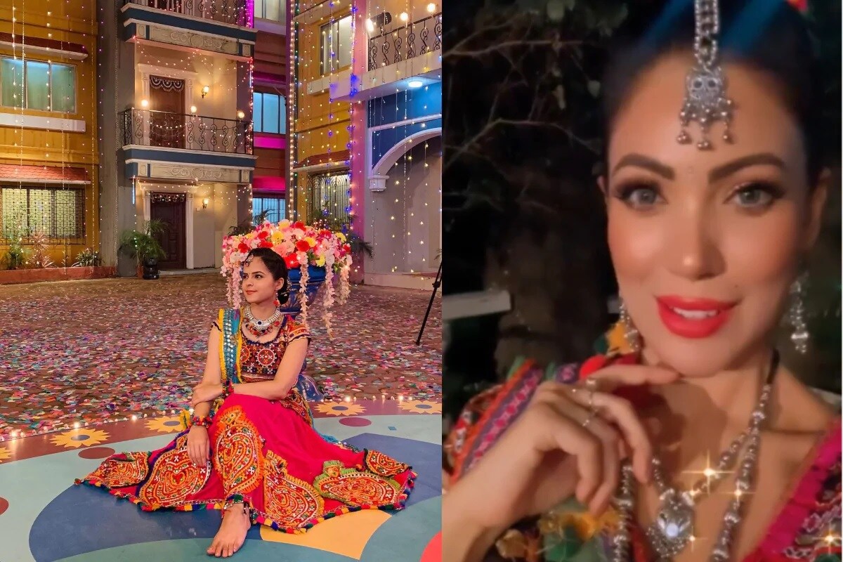 મુંબઈ : દેશભરમાં ધામધૂમથી નવરાત્રી પર્વ ઉજવાયો. ભક્તિ અને સંસ્કૃતિ સાથે જોડાયેલ આ તહેવારની રોનક ટીવી શો પર પણ જોવા મળી. ટીવીનો સૌથી ફૅમસ અને કૉમેડી શૉ તારક મહેતા કા ઉલ્ટા ચશ્મા (Taarak Mehta Ka Ooltah Chashmah) દરરોજ ચર્ચામાં રહે છે. આ શોમાં મોટાભાગના તહેવારો ઉજવવામાં આવે છે. લૉકડાઉનમાં પણ સોશિયલ ડિસ્ટન્સનું પાલન કરીને ગોકુલધામવાસીઓએ ગણેશોત્સવની જોરદાર તૈયારી કરી હતી, તેવી જ રીતે નવરાત્રીનો તહેવાર પણ તે લોકો ઉજવશે કે નહીં તે અંગે બધાના મનમાં સવાલ છે કે, આ વખતે ગોકુલધામમાં નવરાત્રિનું સેલિબ્રેશન થશે કે નહીં? અને થશે તો કેવી રીતે થશે? (Photo Credit- @palaksidhwani/@mmoonstar/Instagram) મુંબઈ : દેશભરમાં ધામધૂમથી નવરાત્રી પર્વ ઉજવાયો. ભક્તિ અને સંસ્કૃતિ સાથે જોડાયેલ આ તહેવારની રોનક ટીવી શો પર પણ જોવા મળી. ટીવીનો સૌથી ફૅમસ અને કૉમેડી શૉ તારક મહેતા કા ઉલ્ટા ચશ્મા (Taarak Mehta Ka Ooltah Chashmah) દરરોજ ચર્ચામાં રહે છે. આ શોમાં મોટાભાગના તહેવારો ઉજવવામાં આવે છે. લૉકડાઉનમાં પણ સોશિયલ ડિસ્ટન્સનું પાલન કરીને ગોકુલધામવાસીઓએ ગણેશોત્સવની જોરદાર તૈયારી કરી હતી, તેવી જ રીતે નવરાત્રીનો તહેવાર પણ તે લોકો ઉજવશે કે નહીં તે અંગે બધાના મનમાં સવાલ છે કે, આ વખતે ગોકુલધામમાં નવરાત્રિનું સેલિબ્રેશન થશે કે નહીં? અને થશે તો કેવી રીતે થશે? (Photo Credit- @palaksidhwani/@mmoonstar/Instagram)