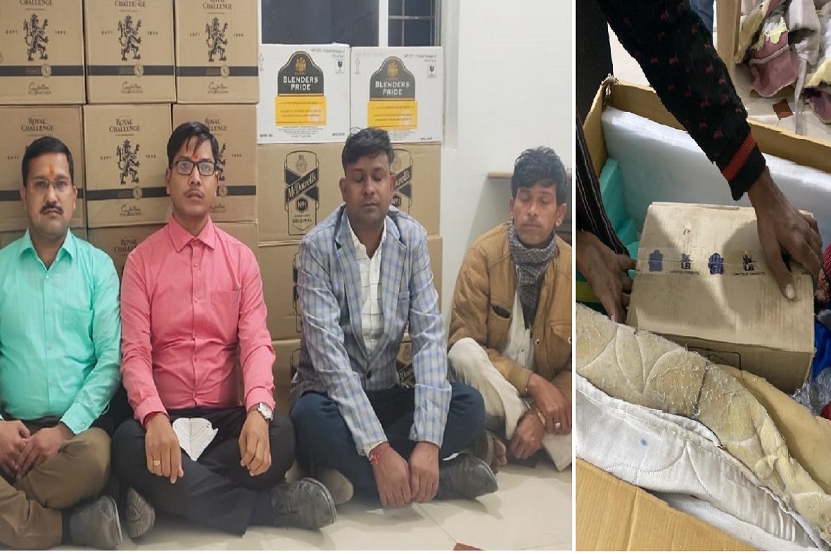 ન્યૂ યર પહેલાની હેરાફેરી: રાજકોટ પોલીસે નામાંકિત કંપનીના વાહનમાંથી ઝડપી પાડ્યો લાખોનો દારૂ