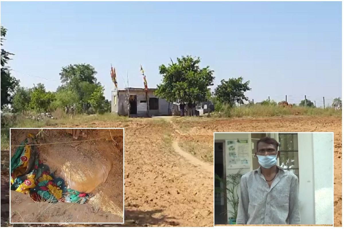  ઈશાન પરમાર, સાબરકાંઠા: સાબરકાંઠા જિલ્લાના (Sabarkantha) પ્રાંતિજના (prantij) રામપુરા નજીકથી મહિલાની હત્યા (women murder) કર્યા બાદ જમીનમાં દાટેલી લાશનો 18 દિવસ બાદ પોલીસે ભેદ ઉકેલ્યો છે. મહિલા સાથે દુષ્કર્મ આચર્યા બાદ બોલાચાલી થતા મહિલાની હત્યા કરી લાશને દાટી દીધી હતી. પોલીસે (police) હવસ ખોર હત્યારાને ઝડપી જેલ હવાલે કર્યો છે.