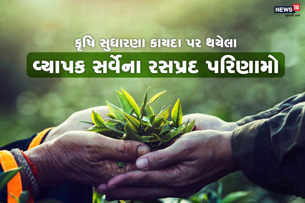 દેશની રાજધાની ખેડૂતોનાપ્રદર્શનથી ઘેરાયેલી છે . આંદોલનકારી ખેડૂતો હજુ પણ મક્કમ છે, તેઓ સુધારણા માંગતા નથી, તેઓ ઇચ્છે છે કે કૃષિ કાયદો રદ કરવામાં આવે. જોકે આ મેળાવડામાં દેશભરના વિવિધ પક્ષોના પ્રતિનિધિઓ ઉપસ્થિત રહ્યા હતા, પરંતુ આંદોલનનાં બીજ પંજાબથી આવ્યા હતા. આ પરિસ્થિતિમાં સામાન્ય પ્રશ્ન એ છે કે આખો દેશ શું વિચારે છે? શું તેઓ કૃષિ સુધારણા જુએ છે? આ પ્રશ્ન સાથે અમે 22 રાજ્યો અને કેન્દ્રશાસિત પ્રદેશોનો પ્રવાસ કર્યો. 2,412 જવાબોમાંથી મોટાભાગના લોકોનું માનવું છે કે આ કાયદો ખેડૂતોના હિતની વિરુદ્ધ નથી, ખેડૂતોએ તેમનો વિરોધ પાછે ખેંચી લેવો જોઈએ. #News18FarmReformSurvey દ્વારા અમે આપને ખેડૂતોના મનની વાત આપી રહ્યા છીએ દેશની રાજધાની ખેડૂતોનાપ્રદર્શનથી ઘેરાયેલી છે . આંદોલનકારી ખેડૂતો હજુ પણ મક્કમ છે, તેઓ સુધારણા માંગતા નથી, તેઓ ઇચ્છે છે કે કૃષિ કાયદો રદ કરવામાં આવે. જોકે આ મેળાવડામાં દેશભરના વિવિધ પક્ષોના પ્રતિનિધિઓ ઉપસ્થિત રહ્યા હતા, પરંતુ આંદોલનનાં બીજ પંજાબથી આવ્યા હતા. આ પરિસ્થિતિમાં સામાન્ય પ્રશ્ન એ છે કે આખો દેશ શું વિચારે છે? શું તેઓ કૃષિ સુધારણા જુએ છે? આ પ્રશ્ન સાથે અમે 22 રાજ્યો અને કેન્દ્રશાસિત પ્રદેશોનો પ્રવાસ કર્યો. 2,412 જવાબોમાંથી મોટાભાગના લોકોનું માનવું છે કે આ કાયદો ખેડૂતોના હિતની વિરુદ્ધ નથી, ખેડૂતોએ તેમનો વિરોધ પાછે ખેંચી લેવો જોઈએ. #News18FarmReformSurvey દ્વારા અમે આપને ખેડૂતોના મનની વાત આપી રહ્યા છીએ