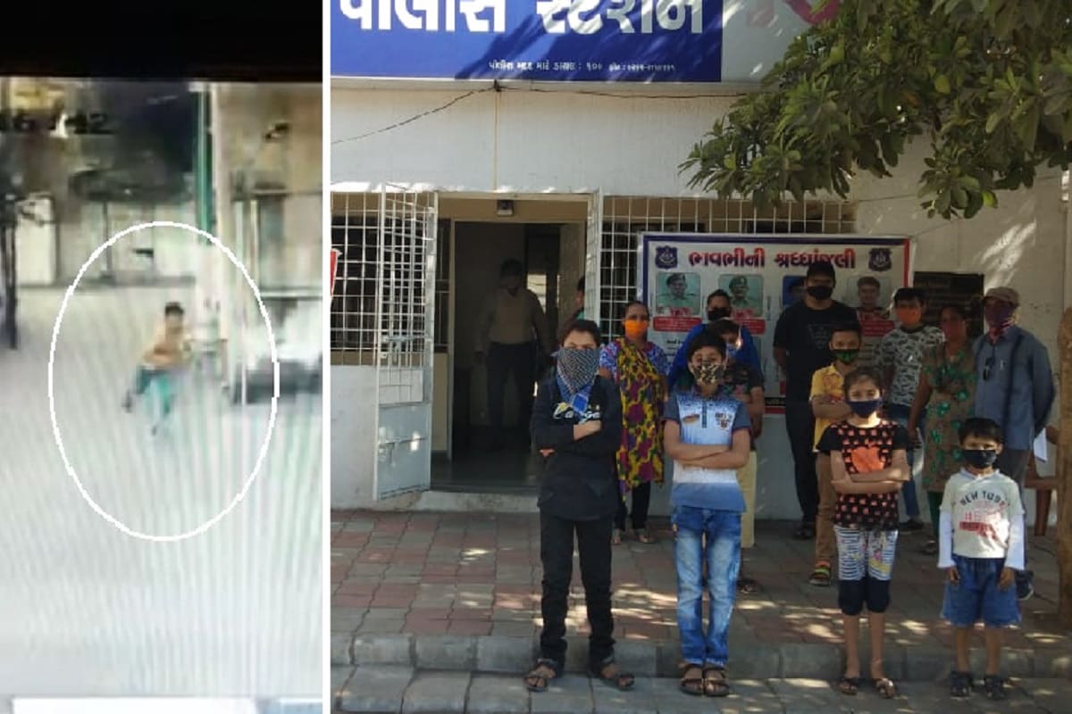 ફટાકડા ફોડીને રમી રહેલા બાળકો પાછળ કૂતરો છોડ્યો, દંડો લઇને મારવા આવ્યા, ઘટના CCTVમાં કેદ