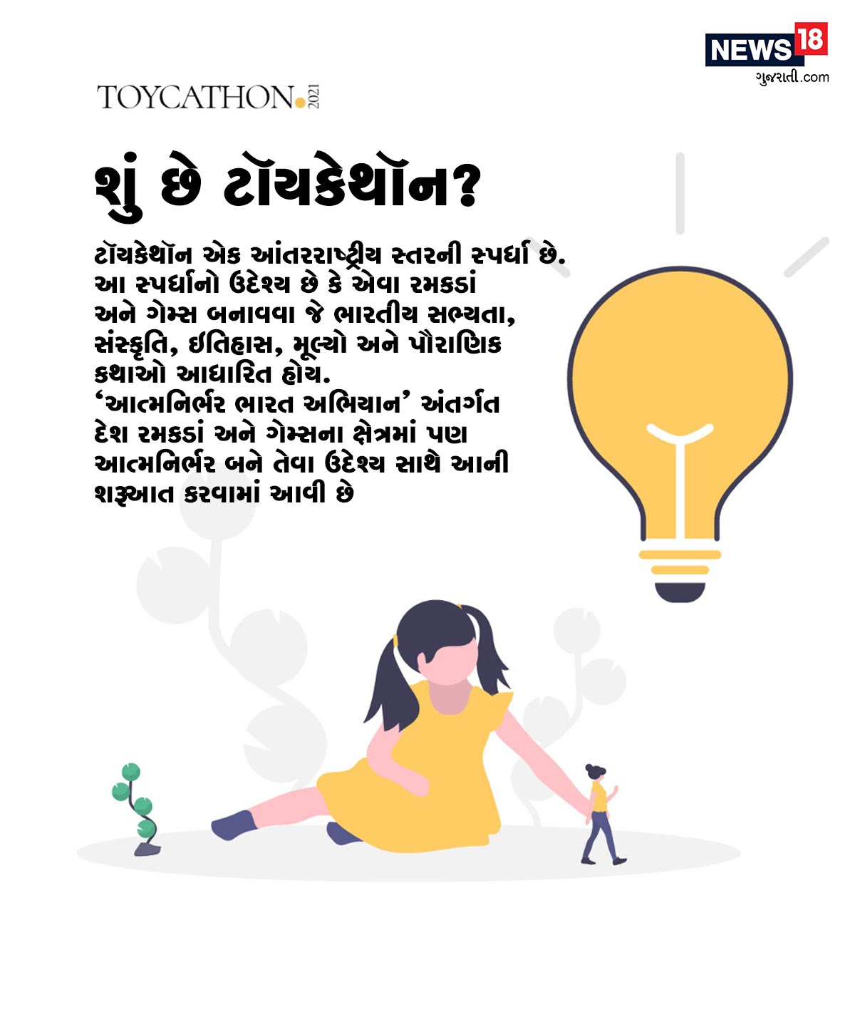 કેવી રીતે ભાગ લઈ શકાય? Toycathon 2021માં ભાગ લેવા માટે toycathon.mic.gov.in વેબસાઇટ મારફતે ઑનલાઇન અરજી કરવાની રહેશે. પાંચમી તારીખથી પ્રક્રિયા શરૂ થઈ ગઈ છે. અરજી કરવાની અંતિમ તારીખ 20 જાન્યુઆરી, 2021 છે. કેવી રીતે ભાગ લઈ શકાય? Toycathon 2021માં ભાગ લેવા માટે toycathon.mic.gov.in વેબસાઇટ મારફતે ઑનલાઇન અરજી કરવાની રહેશે. પાંચમી તારીખથી પ્રક્રિયા શરૂ થઈ ગઈ છે. અરજી કરવાની અંતિમ તારીખ 20 જાન્યુઆરી, 2021 છે.