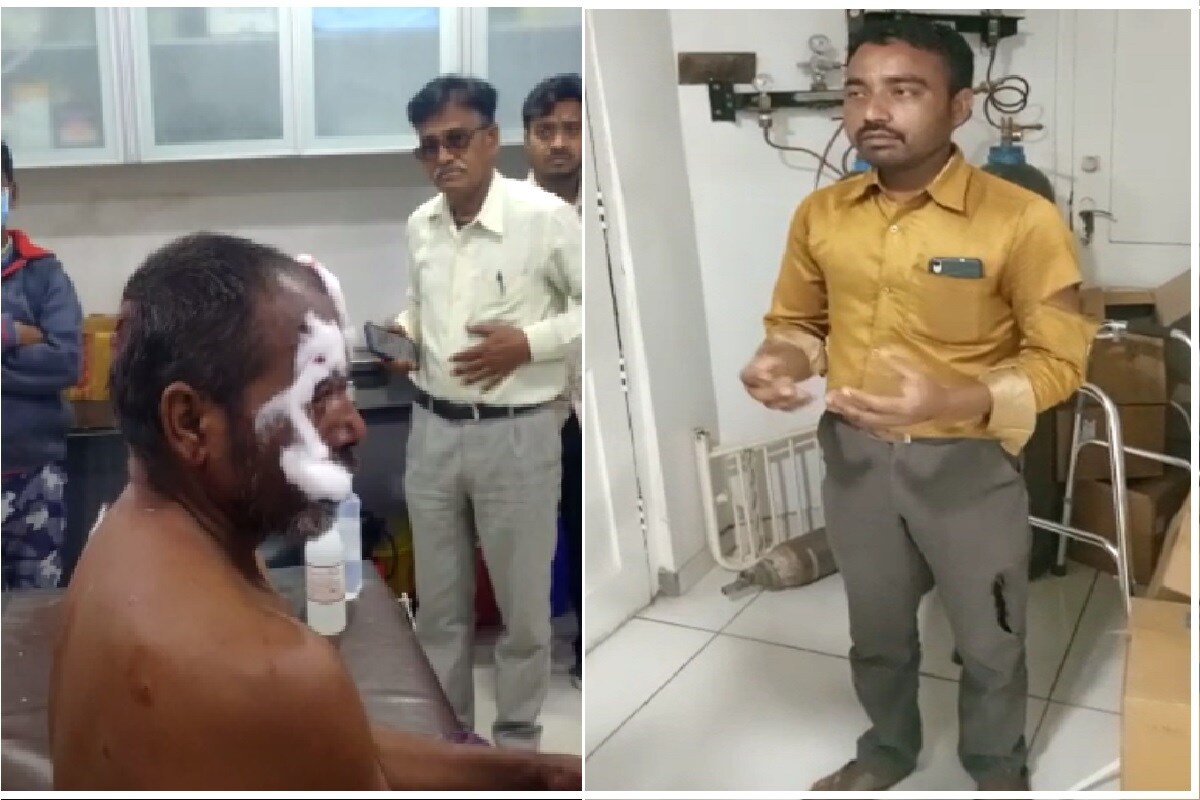 ઈશાન પરમાર, સાબરકાંઠા: સાબરકાંઠા જીલ્લાના ઈડરના ગ્રામ્ય વિસ્તારમાં દીપડો (leopard attack) વારંવાર દેખા દેતો હોય છે. ત્યારે ગઈ કાલે શનિવારે દીપડાએ પિતા પુત્ર પર હુમલો કરતા પિતાની હાલત ગંભીર થઈ હતી અને સારવાર અર્થે ઈડર ખસેડવામાં આવ્યા હતા. ઈશાન પરમાર, સાબરકાંઠા: સાબરકાંઠા જીલ્લાના ઈડરના ગ્રામ્ય વિસ્તારમાં દીપડો (leopard attack) વારંવાર દેખા દેતો હોય છે. ત્યારે ગઈ કાલે શનિવારે દીપડાએ પિતા પુત્ર પર હુમલો કરતા પિતાની હાલત ગંભીર થઈ હતી અને સારવાર અર્થે ઈડર ખસેડવામાં આવ્યા હતા.