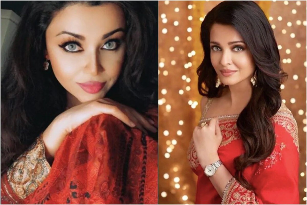 મુંબઇ : ઐશ્વર્યા રાય બચ્ચન (Aishwarya Rai Bachchan)દુનિયાની સૌથી સુંદર મહિલાઓમાંથી એક છે અને બોલીવૂડ ઇન્ડસ્ટ્રીઝની શાનદાર કલાકાર છે. ઐશ્વર્યા રાય બચ્ચનના પ્રશંસકોએ તેની હમશકલ શોધી લીધી છે. જેની તસવીર સોશિયલ મીડિયામાં (Social Media)વાયરલ થઈ રહી છે. તેની હમશકલનું નામ આમના ઇમરાન છે. પ્રશંસકો તેને જોઈને આશ્ચર્યચકિત થયા છે. આટલું જ નહીં આમનાના ઇંસ્ટાગ્રામ પર 3.4 હજાર ફોલાઅર્સમાંથી વધીને 5 હજારથી વધારે થઈ ગયા છે.(Instagram @AishwaryaRai) મુંબઇ : ઐશ્વર્યા રાય બચ્ચન (Aishwarya Rai Bachchan)દુનિયાની સૌથી સુંદર મહિલાઓમાંથી એક છે અને બોલીવૂડ ઇન્ડસ્ટ્રીઝની શાનદાર કલાકાર છે. ઐશ્વર્યા રાય બચ્ચનના પ્રશંસકોએ તેની હમશકલ શોધી લીધી છે. જેની તસવીર સોશિયલ મીડિયામાં (Social Media)વાયરલ થઈ રહી છે. તેની હમશકલનું નામ આમના ઇમરાન છે. પ્રશંસકો તેને જોઈને આશ્ચર્યચકિત થયા છે. આટલું જ નહીં આમનાના ઇંસ્ટાગ્રામ પર 3.4 હજાર ફોલાઅર્સમાંથી વધીને 5 હજારથી વધારે થઈ ગયા છે.(Instagram @AishwaryaRai)