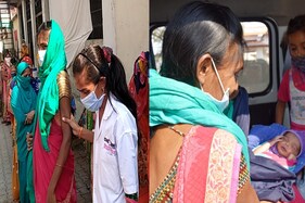 ભાવનગર : પ્રસુતિ બાદ તુરંત મત આપવા પહોંચી મહિલા, નવજાત બાળકીને સાથે લઈ મતદાન કર્યુ