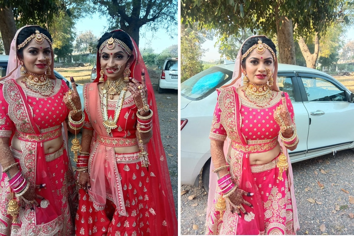 કેતન પટેલ, બારડોલી: આજે રવિવારે રાજ્યમાં (Gujarat) 31 જિલ્લા પંચાયત, 231 તાલુકા પંચાયત અને 81 નગરપાલિકામાં આજે સવારે સાત કલાકથી ચૂંટણી (Local Body Polls) યોજાઇ રહી છે. ત્યારે સવારથી જ ગ્રામિણ વિસ્તારોમાં મતદારોનો (voters) ઉત્સાહ જોવા મળી રહ્યો છે. આ સાથે મતદાન કરવામાં સામાન્ય જનતાની સાથે વર-વધૂ પણ લોકશાહીના પર્વની ઉજવણી કરી રહ્યાં હોય તેમ મતદાન કરી રહ્યાં છે. ત્યારે સુરતના (Surat) કામરેજમાં પ્રભુતામાં પગલાં માંડતા પહેલા બોરડોલીની (Bardoli) બે બહેનોએ મતદાન કરીને જાગૃત નાગરિક તરીકેની ફરજ બજાવી હતી. કેતન પટેલ, બારડોલી: આજે રવિવારે રાજ્યમાં (Gujarat) 31 જિલ્લા પંચાયત, 231 તાલુકા પંચાયત અને 81 નગરપાલિકામાં આજે સવારે સાત કલાકથી ચૂંટણી (Local Body Polls) યોજાઇ રહી છે. ત્યારે સવારથી જ ગ્રામિણ વિસ્તારોમાં મતદારોનો (voters) ઉત્સાહ જોવા મળી રહ્યો છે. આ સાથે મતદાન કરવામાં સામાન્ય જનતાની સાથે વર-વધૂ પણ લોકશાહીના પર્વની ઉજવણી કરી રહ્યાં હોય તેમ મતદાન કરી રહ્યાં છે. ત્યારે સુરતના (Surat) કામરેજમાં પ્રભુતામાં પગલાં માંડતા પહેલા બોરડોલીની (Bardoli) બે બહેનોએ મતદાન કરીને જાગૃત નાગરિક તરીકેની ફરજ બજાવી હતી.