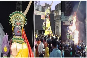 જામનગરઃ મહાકાય હોલિકાનું થયું દહન, કોરોના ભૂલીને લોકો દર્શન કરવા ઉમટી પડ્યા