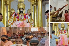 શામળાજી : કોરોના ગાઇડલાઇન સાથે હોળીની ઉજવણી, ચાંદીની પીચકારીથી ભગવાનને  લગાવાયો રંગ