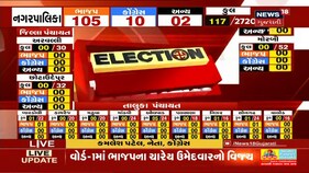 Gujarat Election Vote Counting | જિલ્લા પંચાયતમાં ભાજપ 34 બેઠક પર પહોંચી