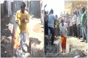 દાહોદઃ વર્ષોથી ચાલતી પરંપરા યથાવત્, ધગધગતા અંગારા ઉપર ચાલવાથી થાય છે મનોકામના પૂર્ણ