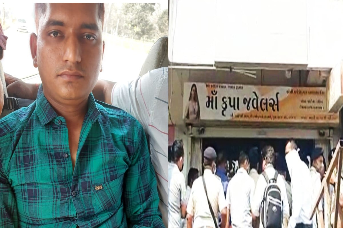 અંકિત, ઘોનસીકર, વડોદરા : શહેરના જૂના પાદરા રોડ સ્થિત રાજવી ટાવરમાં આવેલી માં કૃપા જ્વેલર્સમાં ગત તા. 24 ફેબ્રુઆરીના રોજ સોની ઉપર જીવલેણ હુમલો કરી લાખોના દાગીનાની લૂંટ કરવામાં (Vadodadra Jwellery Shop Loot) આવી હતી. જીવલેણ હુમલો કરી લાખોના સોના-ચાંદીના દાગીના લૂંટી જનાર શખ્સને પકડવા શહેર પોલીસ સહિતની તમામ બ્રાન્ચ કામે લાગી હતી. જેમાં ક્રાઇમ બ્રાન્ચની ટીમને મહત્વની કડી મળતા બે ટીમો ઉત્તરપ્રદેશ જવા રવાના થઇ હતી. અને 72 કલાકમાં જ લુંટનો ભેદ ઉકેલાયો હતો. અંકિત, ઘોનસીકર, વડોદરા : શહેરના જૂના પાદરા રોડ સ્થિત રાજવી ટાવરમાં આવેલી માં કૃપા જ્વેલર્સમાં ગત તા. 24 ફેબ્રુઆરીના રોજ સોની ઉપર જીવલેણ હુમલો કરી લાખોના દાગીનાની લૂંટ કરવામાં (Vadodadra Jwellery Shop Loot) આવી હતી. જીવલેણ હુમલો કરી લાખોના સોના-ચાંદીના દાગીના લૂંટી જનાર શખ્સને પકડવા શહેર પોલીસ સહિતની તમામ બ્રાન્ચ કામે લાગી હતી. જેમાં ક્રાઇમ બ્રાન્ચની ટીમને મહત્વની કડી મળતા બે ટીમો ઉત્તરપ્રદેશ જવા રવાના થઇ હતી. અને 72 કલાકમાં જ લુંટનો ભેદ ઉકેલાયો હતો.