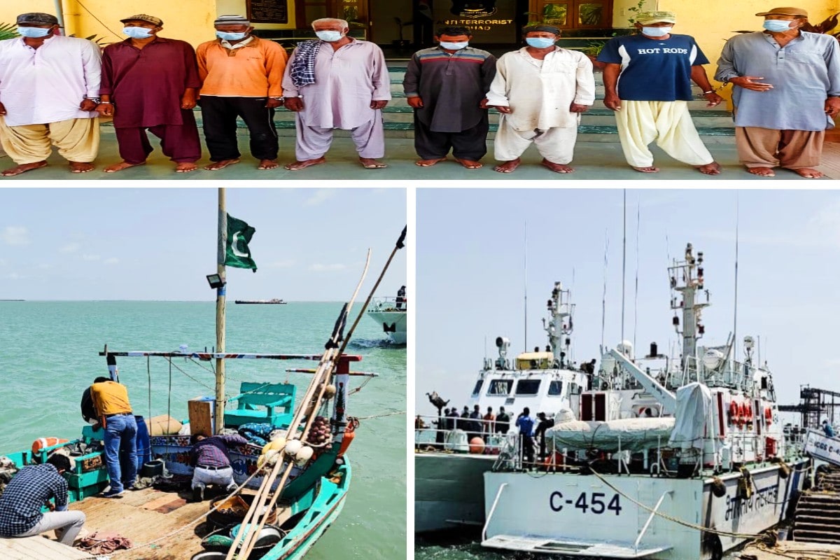 નવીન ઝા, અમદાવાદ : ATS (Anti Terrorist Squad Gujarat) ગુજરાત અને ભારતીય કોસ્ટ ગાર્ડે (Indian Cost Guard) સંયુક્ત ઓપરેશન કરી પાકિસ્તાનની બોટ અને 30 કિલો હેરોઇન સહિત 8 પાકિસ્તાની (8 Pakistani Caught with Heroin) નાગરિકોની ધરપકડ કરી હતી.એ મામલે તપાસ માં અન્ય ખુલાસા થયા છે અને ગુજરાતથી લઈ પંજાબ સુધીનું કનેકશન સામે આવ્યું છે.Ats દ્વારા આરોપીઓનાં રિમાન્ડ મેળવી આગળ ની કાર્યવાહી શરૂ કરવા માં આવી હતી અને જેમાં વધુ 6 આરોપીઓ ના નામ સામે આવ્યા છે અને જે લોકો આ રેકેટમાં સામેલ હતા . નવીન ઝા, અમદાવાદ : ATS (Anti Terrorist Squad Gujarat) ગુજરાત અને ભારતીય કોસ્ટ ગાર્ડે (Indian Cost Guard) સંયુક્ત ઓપરેશન કરી પાકિસ્તાનની બોટ અને 30 કિલો હેરોઇન સહિત 8 પાકિસ્તાની (8 Pakistani Caught with Heroin) નાગરિકોની ધરપકડ કરી હતી.એ મામલે તપાસ માં અન્ય ખુલાસા થયા છે અને ગુજરાતથી લઈ પંજાબ સુધીનું કનેકશન સામે આવ્યું છે.Ats દ્વારા આરોપીઓનાં રિમાન્ડ મેળવી આગળ ની કાર્યવાહી શરૂ કરવા માં આવી હતી અને જેમાં વધુ 6 આરોપીઓ ના નામ સામે આવ્યા છે અને જે લોકો આ રેકેટમાં સામેલ હતા .
