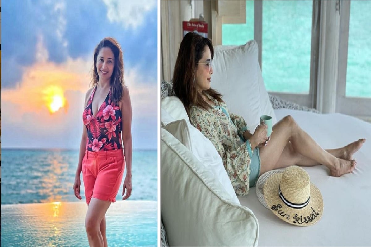 બોલિવૂડની ધક ધક ગર્લ માધુરી દીક્ષિત (Madhuri Dixit)નો એક સમયે ઇન્ડસ્ટ્રી પર રાજ કરતી હતી. તેણે એકથી એક સુપરહિટ ફિલ્મો આપી છે. એક સમયે ટોપ એક્ટ્રેસની લિસ્ટમાં તે શામેલ થતી હતી. જોકે સમયની સાથે આજે પણ માધુરી દીક્ષિતની પોપ્યુલરિટી જરાં પણ ઓછી થઇ નથી. આજે પણ તેની ફેન ફોલોઇંગ ઘણી મોટી છે. માધુરી સોશિયલત મીડિયા પર ઘણી જ એક્ટિવ રહે છે. અને તેની તસવીરો ફેન્સની સાથે શેર કરી તેમની સાથે જોડાયેલી રહે છે. બોલિવૂડની ધક ધક ગર્લ માધુરી દીક્ષિત (Madhuri Dixit)નો એક સમયે ઇન્ડસ્ટ્રી પર રાજ કરતી હતી. તેણે એકથી એક સુપરહિટ ફિલ્મો આપી છે. એક સમયે ટોપ એક્ટ્રેસની લિસ્ટમાં તે શામેલ થતી હતી. જોકે સમયની સાથે આજે પણ માધુરી દીક્ષિતની પોપ્યુલરિટી જરાં પણ ઓછી થઇ નથી. આજે પણ તેની ફેન ફોલોઇંગ ઘણી મોટી છે. માધુરી સોશિયલત મીડિયા પર ઘણી જ એક્ટિવ રહે છે. અને તેની તસવીરો ફેન્સની સાથે શેર કરી તેમની સાથે જોડાયેલી રહે છે.
