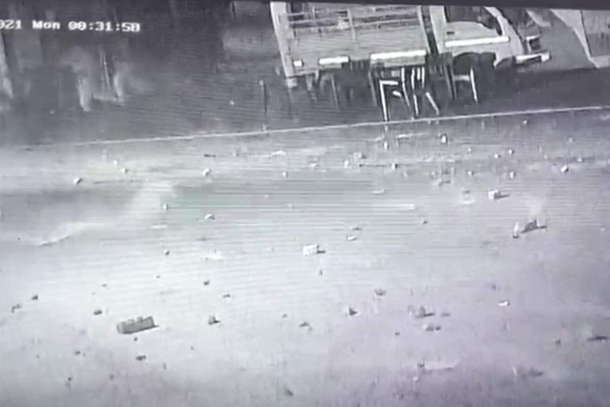  પથ્થરમારાની ઘટના સીસીટીવીમાં કેદ.