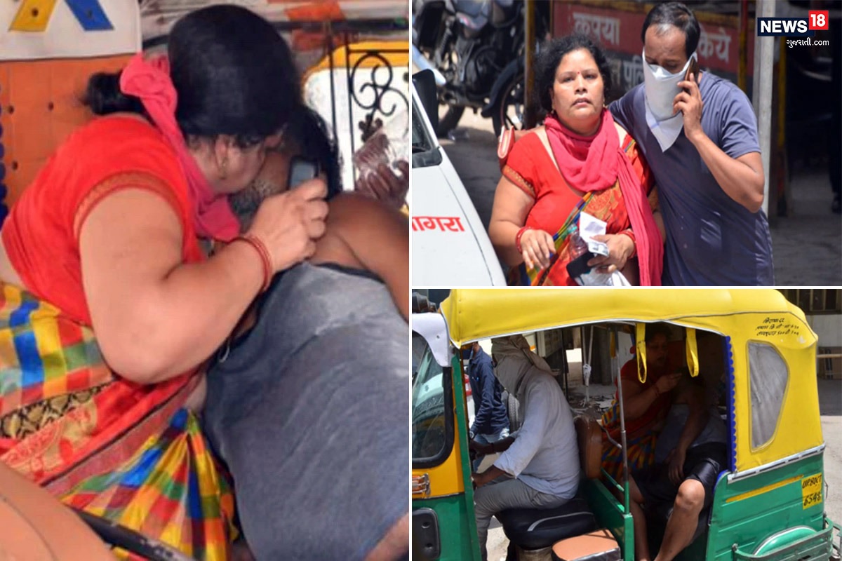 આગ્રાઃ ઓક્સીજનની (oxygen crisis) અછત કેવા લોકોને મોતની મંજૂર દેખાડે છે તેનો તાજું ઉદાહરણ ઉત્તર પ્રદેશના (Uttar pradesh) આગ્રા શહેરમાં (Agra city) જોવા મળ્યું હતું. મહામારીના મુશ્કેલ હાલતમાં મજબૂર પતિએ (husband died) પત્નીના ખોળમાં જ જીવ દમ તોડ્યો હતો. લાચાર પત્ની લાખ કોશિશો કરવા છતાં પણ પોતાના પતિને બચાવી શકી નહીં અને પત્નીની બાહોમાં જ પતિએ દુનિયાને અલવિદા કહ્યું હતું. જેણે પણ આ દ્રશ્ય જોયું એ સહમી ગયા હતા.