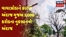 વાવાઝોડાને કારણે અંદાજ મુજબ 3,000 કરોડના નુકસાનનો અંદાજ