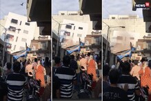 અમદાવાદઃ બિલ્ડિંગ પડવાનો  live video, જમાલપુરમાં પત્તાના મહેલની જેમ ઇમારત થઈ ધરાશાયી