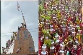 સાણંદ: કોરોનાનો કોપ ઓછો કરવા બળિયાદેવના સ્થાનકે કર્યો અભિષેક, Videoમાં ભીડ જોઇને ચોંકી જશો