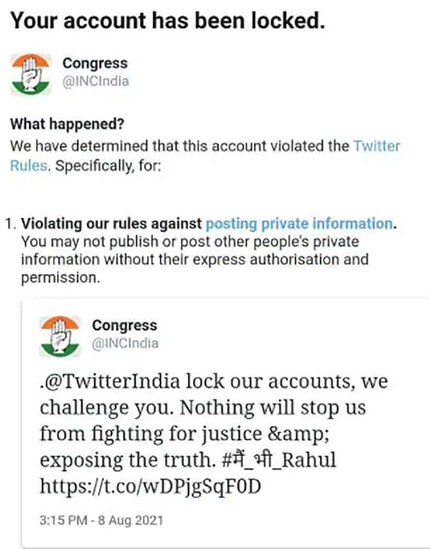 congress twitter account locked