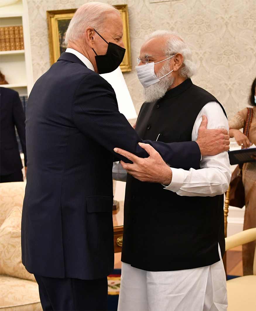 Joe Biden welcome PM Modi at White House